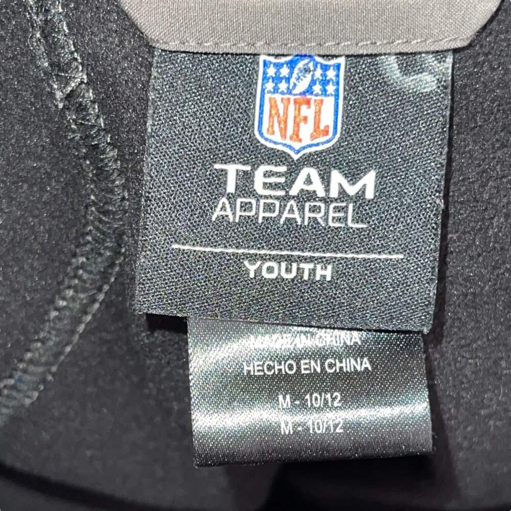 NFL Team Apparel San Francisco 49ers Jacket Boys M 10 12 Gray Embroidered Lined - Picture 9 of 10
